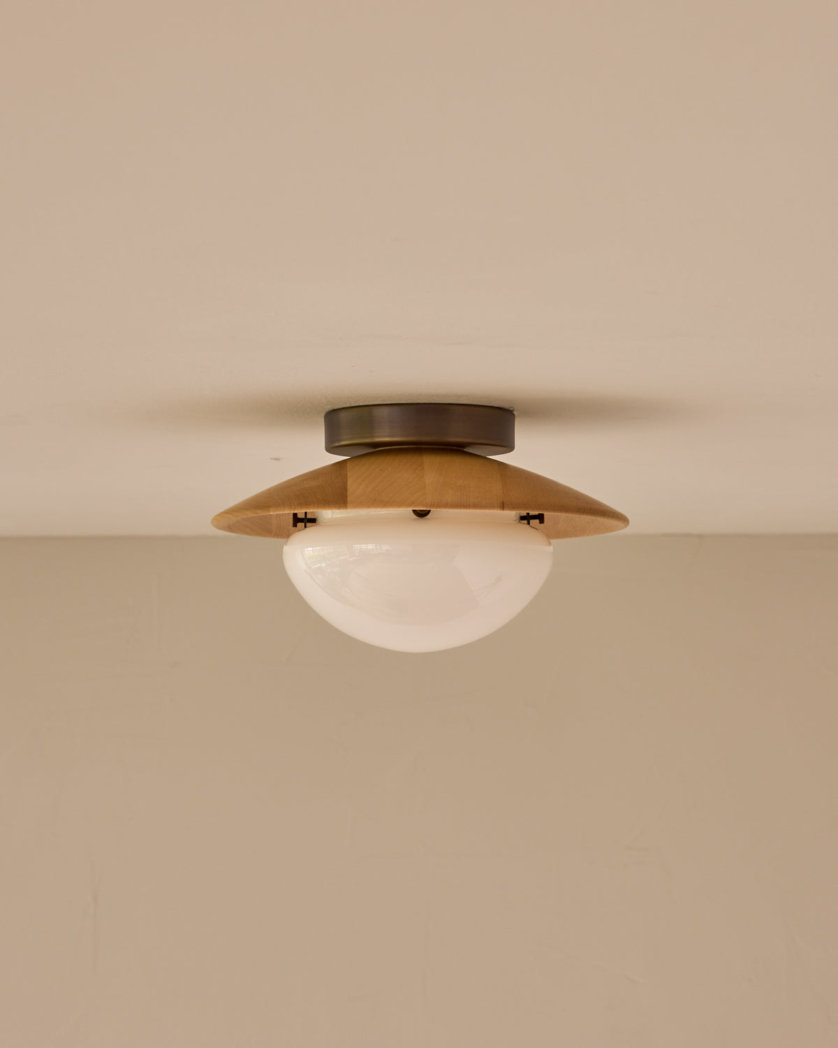 Edmund Flush Mount - Natural Maple