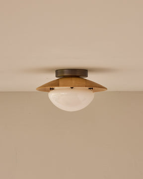 Edmund Flush Mount - Natural Maple