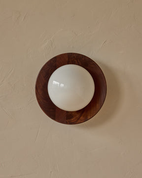 Edmund Flush Mount - Black Walnut