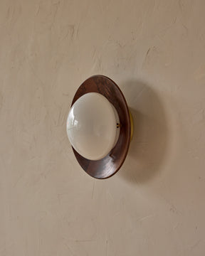 Edmund Flush Mount - Black Walnut