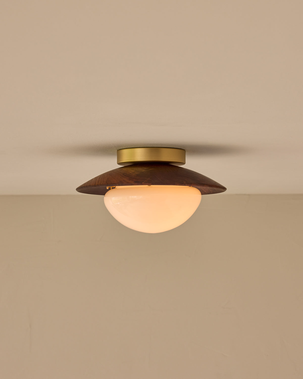 Edmund Flush Mount - Black Walnut