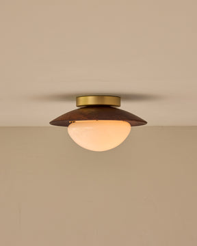 Edmund Flush Mount - Black Walnut