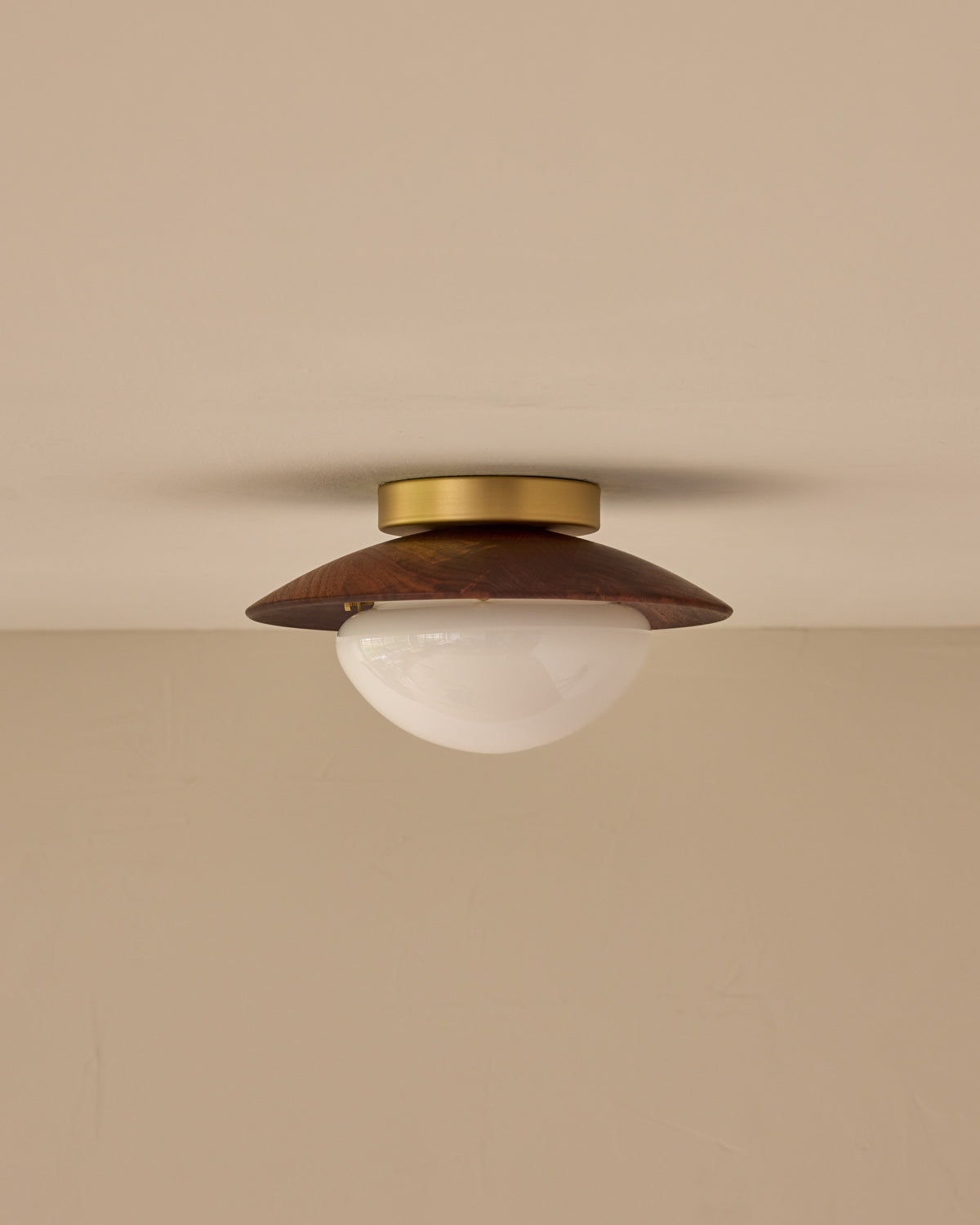Edmund Flush Mount - Black Walnut