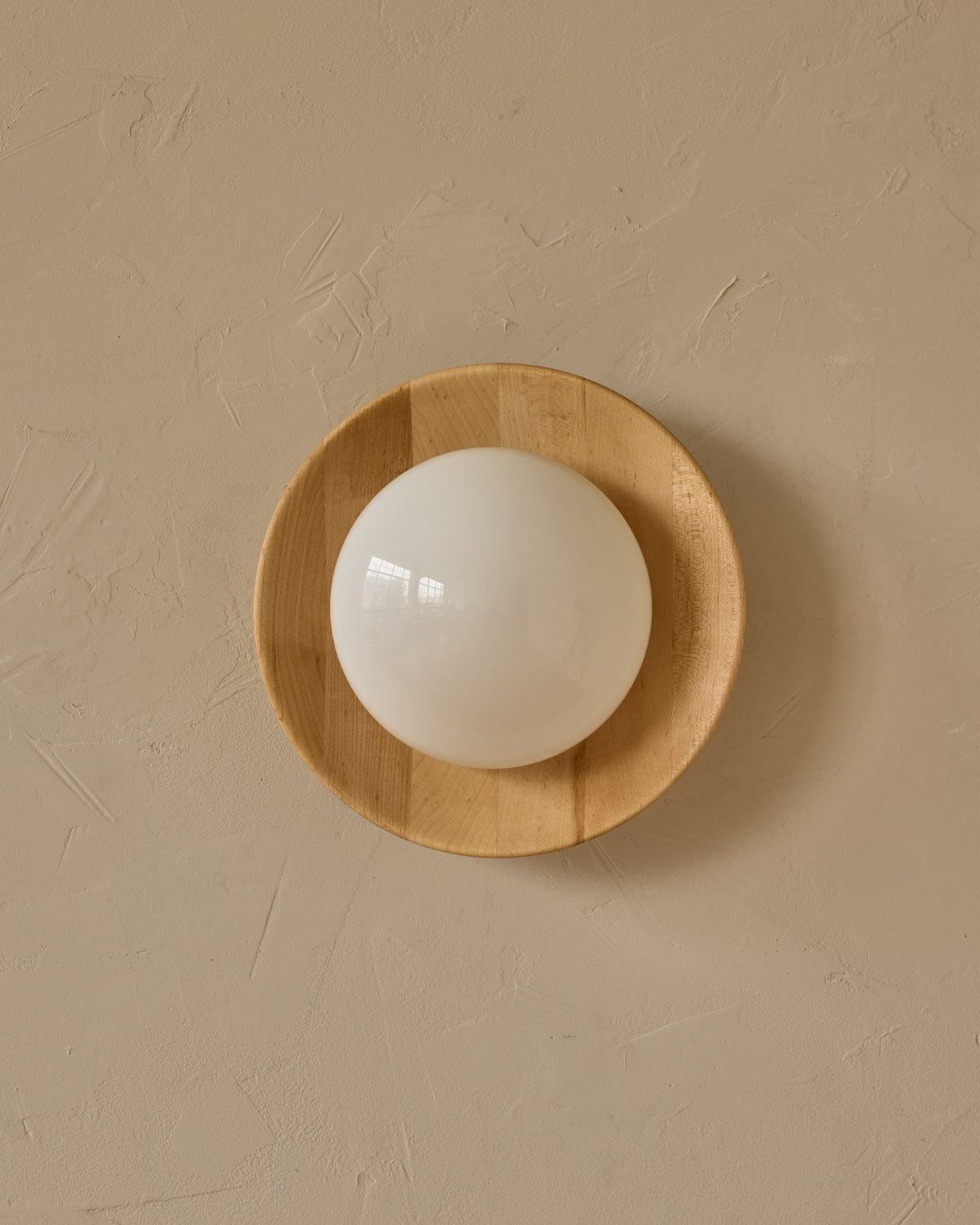 Edmund Flush Mount - Natural Maple