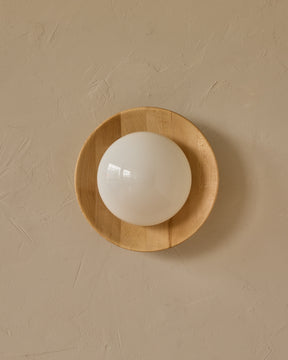 Edmund Flush Mount - Natural Maple