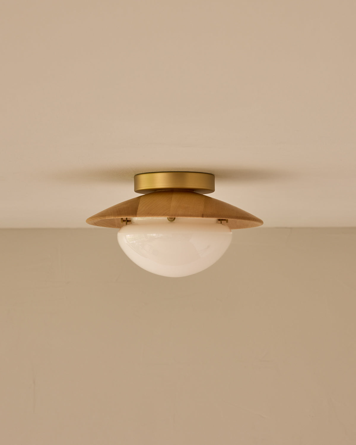 Edmund Flush Mount - Natural Maple