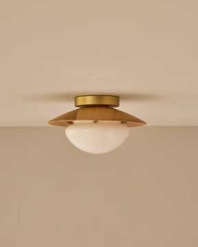 Edmund Flush Mount - Natural Maple