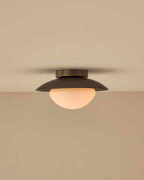 Edmund Flush Mount - Almost Black Ceramic
