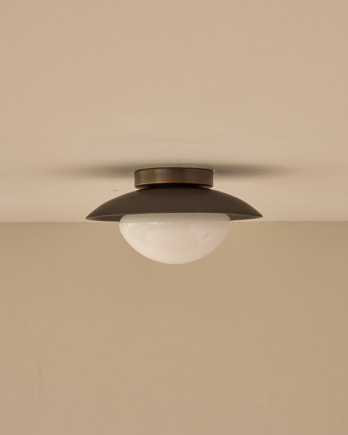 Edmund Flush Mount - Almost Black Ceramic