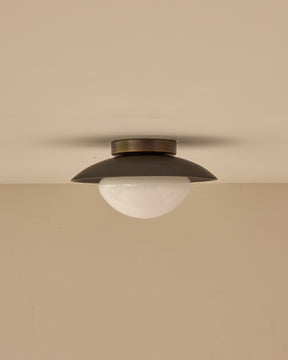 Edmund Flush Mount - Almost Black Ceramic