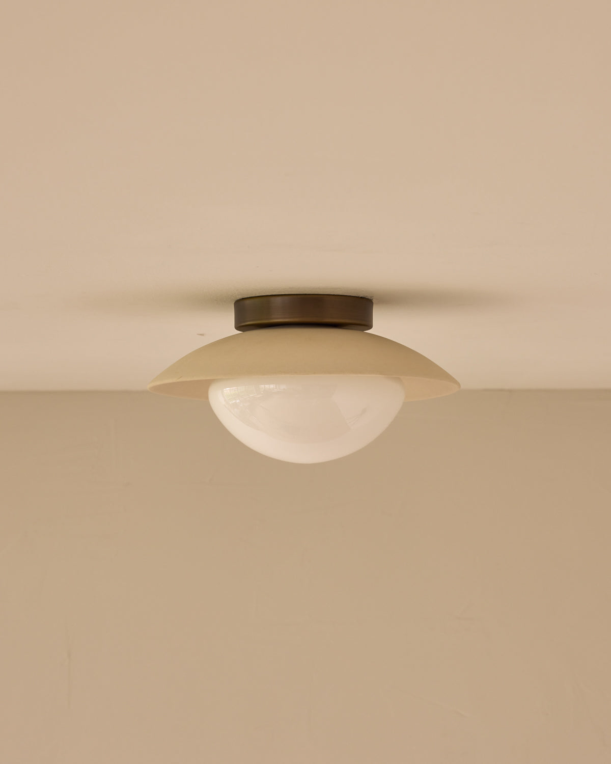Edmund Flush Mount - Biscuit Ceramic