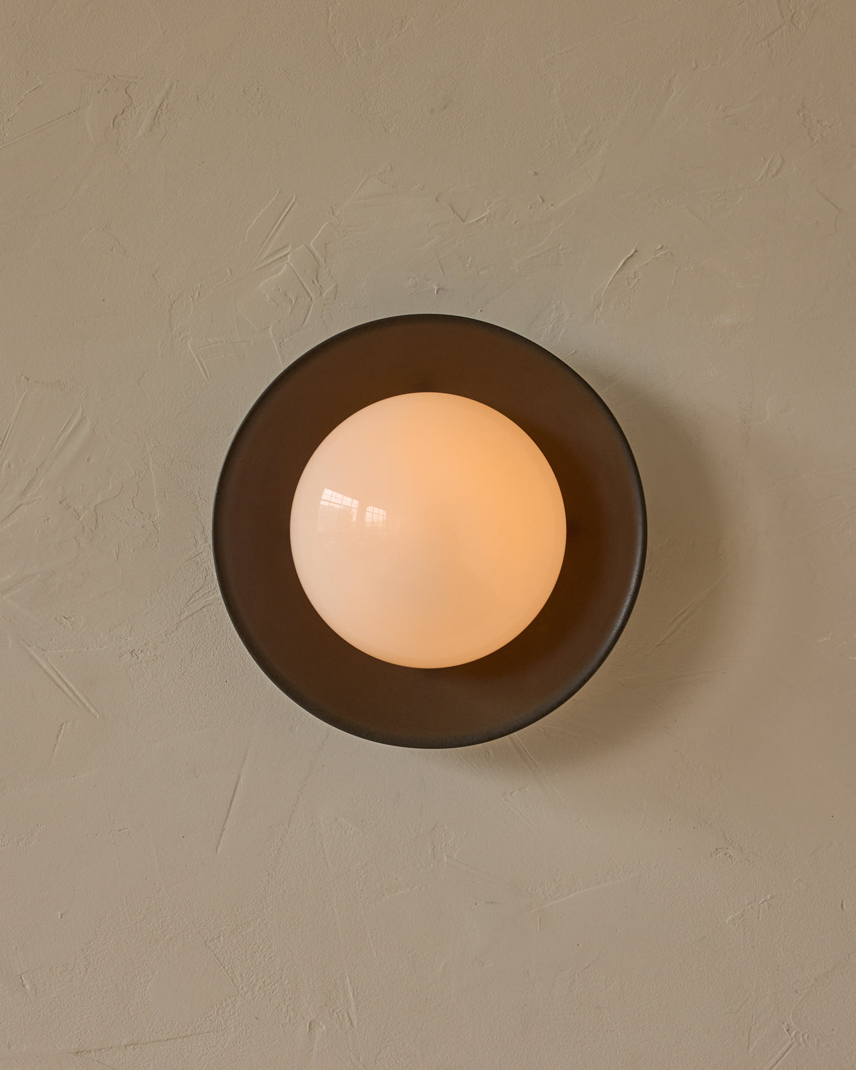 Edmund Flush Mount - Almost Black Ceramic