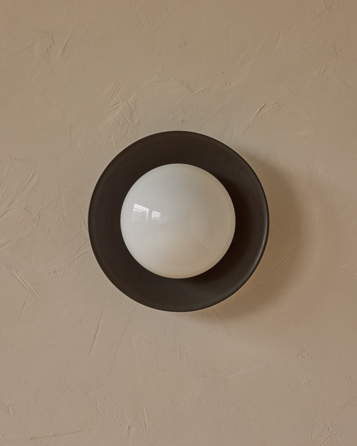 Edmund Flush Mount - Almost Black Ceramic