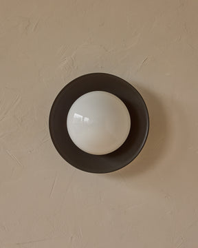 Edmund Flush Mount - Almost Black Ceramic