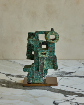 Green Abstract Ceramic Sculpture