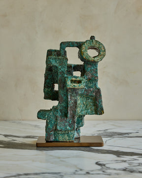 Green Abstract Ceramic Sculpture