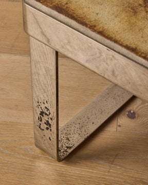 Ceramic + Chrome Side Table