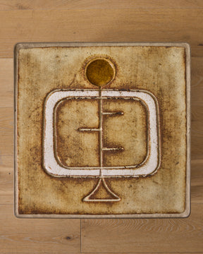 Ceramic + Chrome Side Table