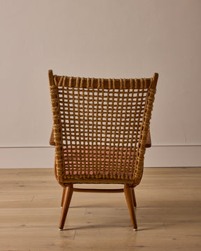 1940s Dutch Rope Lounge Chair by Bas Van Pelt