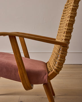 1940s Dutch Rope Lounge Chair by Bas Van Pelt