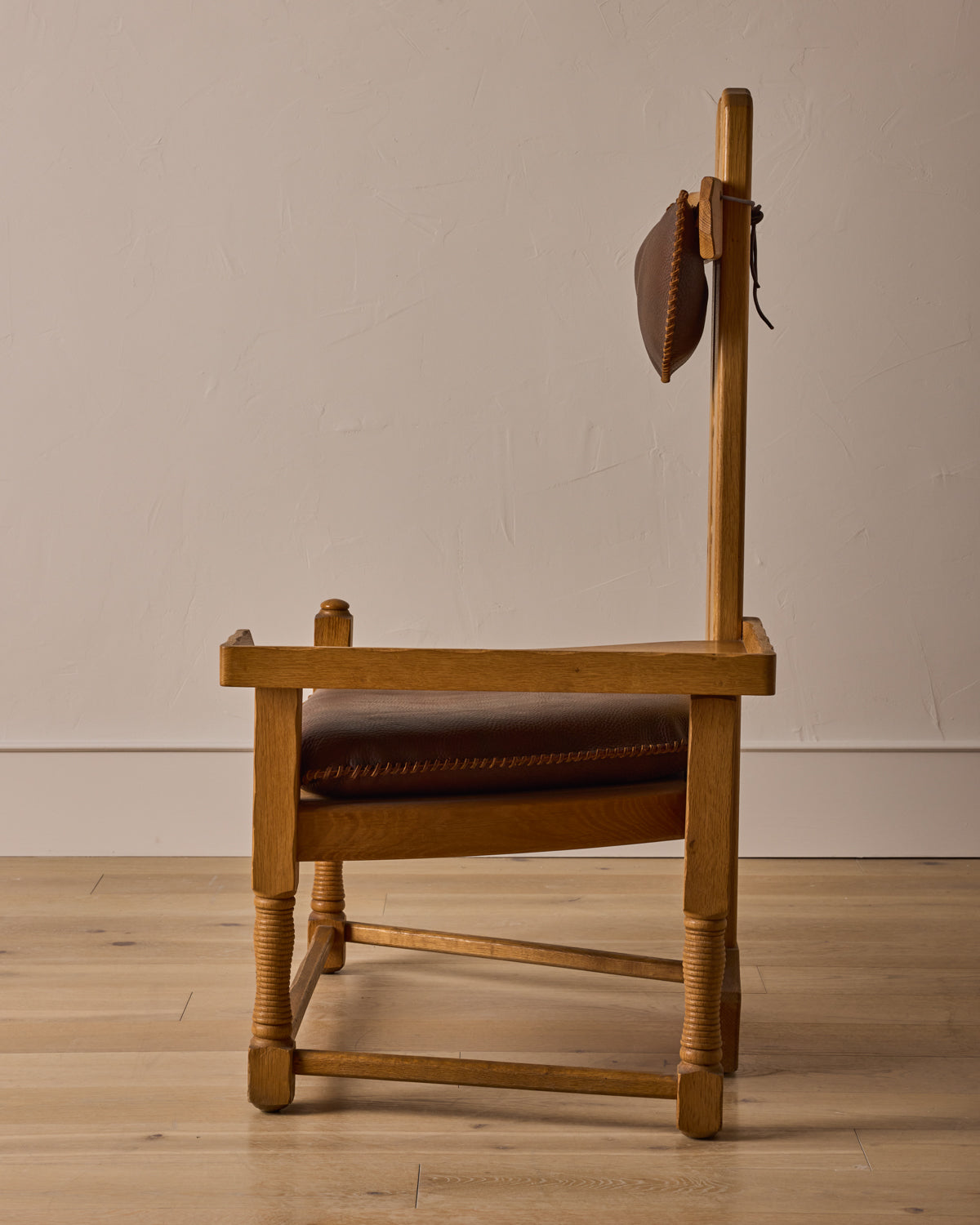 Dutch Oak Brutalist Chair