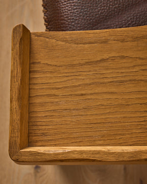 Dutch Oak Brutalist Chair