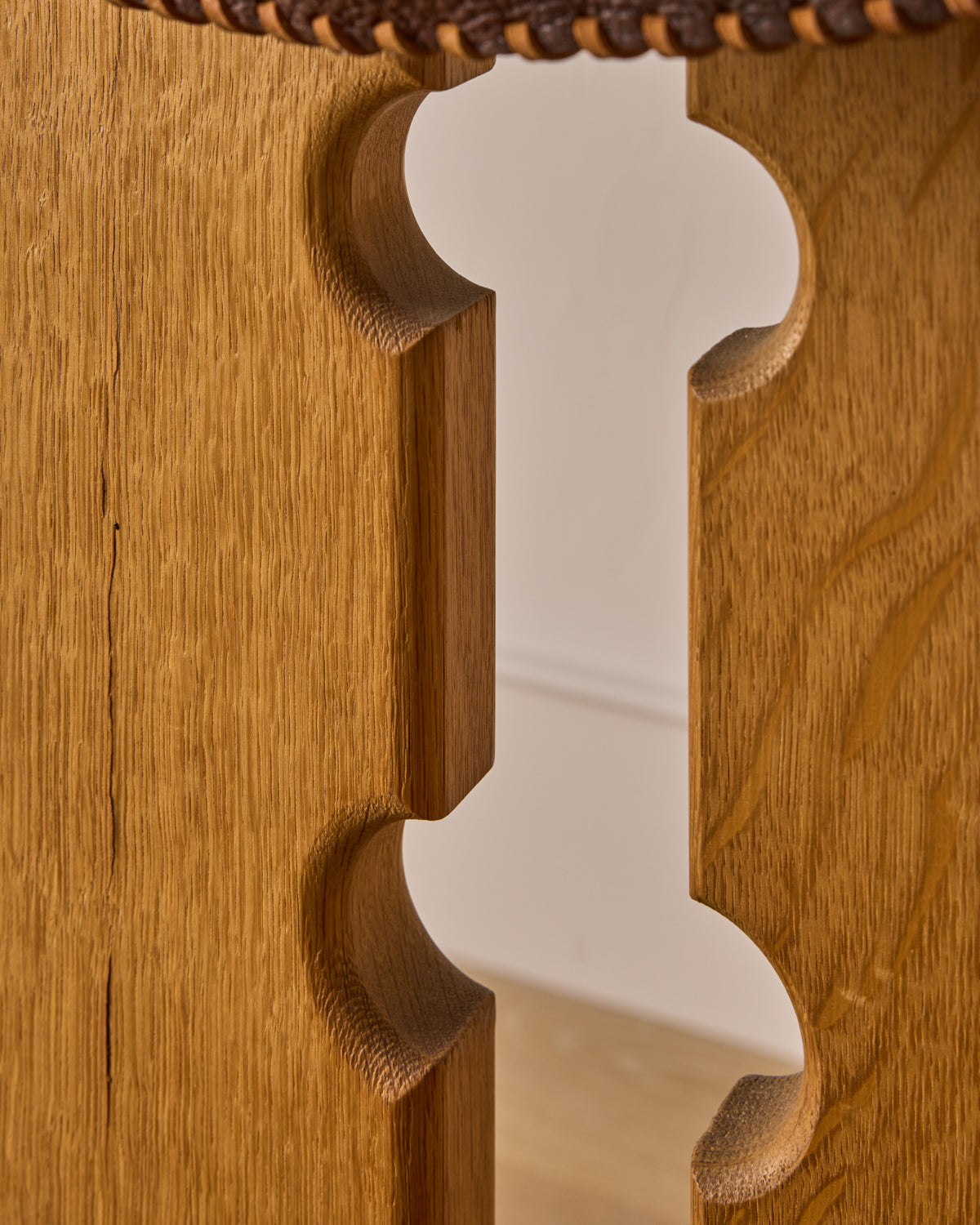 Dutch Oak Brutalist Chair