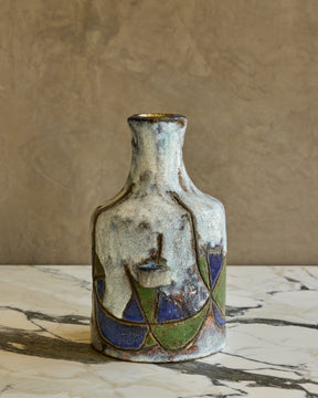 Blue + Green Pattered Jug