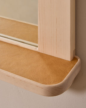 Bennett Mirror with Shelf - Clear Maple