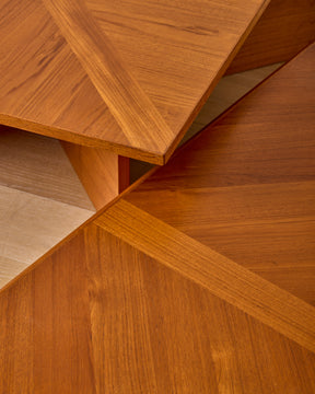 Teak Triangular Coffee Tables by Laurits M. Larsen