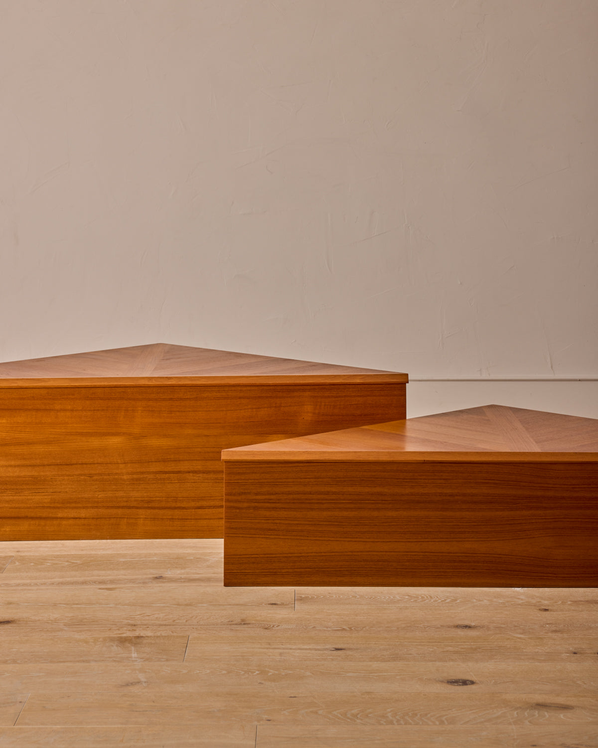 Teak Triangular Coffee Tables by Laurits M. Larsen