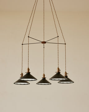 Classic Mirror Pendant Chandelier - Quintet