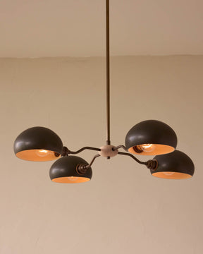 Baker Chandelier - Four Arm - Antique Brass