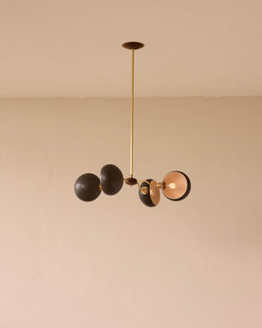 Baker Chandelier - Four Arm - Satin Brass