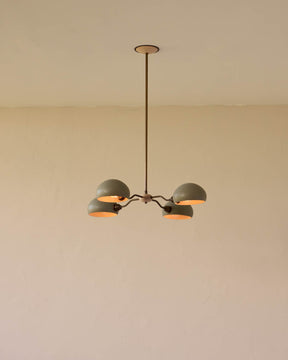 Baker Chandelier - Four Arm - Antique Brass