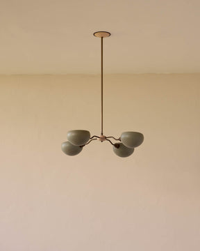 Baker Chandelier - Four Arm - Antique Brass