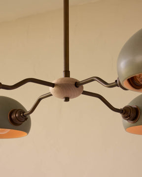 Baker Chandelier - Four Arm - Antique Brass