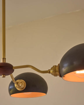 Baker Chandelier - Six Arm - Satin Brass
