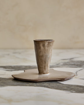 Trio of Nesting Ceramic Candle Holders - Foam