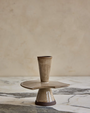 Trio of Nesting Ceramic Candle Holders - Foam