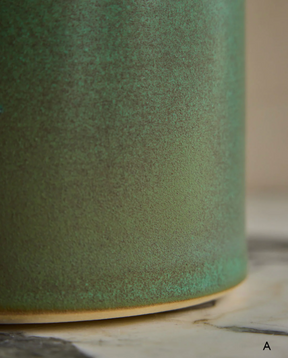 Hand Built Ceramic Chain Vessel in Copper
