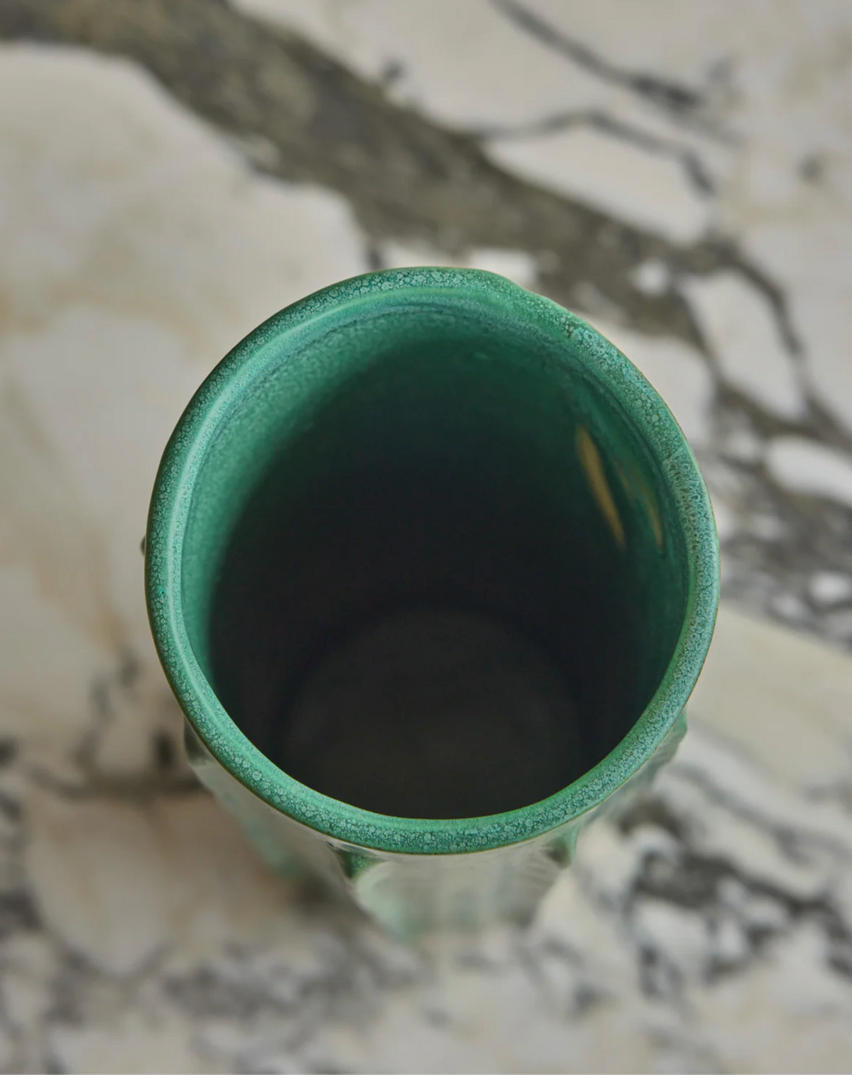 Hand Built Ceramic Column Vessel in Copper