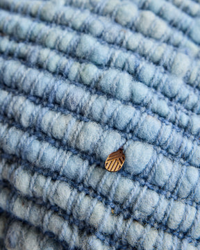 Makun Texturized Light Blue Lumbar Pillow