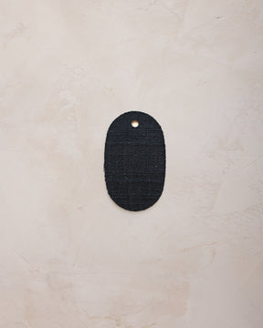 Black Homespun Linen Sample