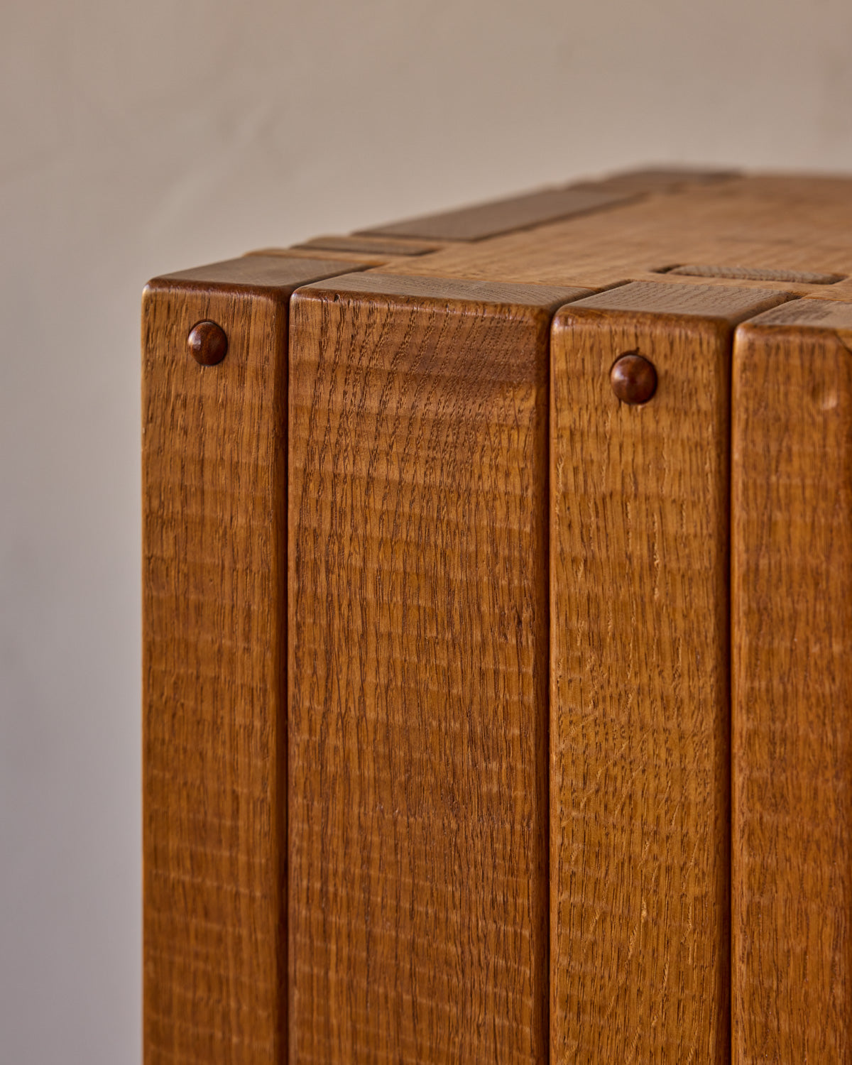 1970s Italian Glazed Oak Credenza