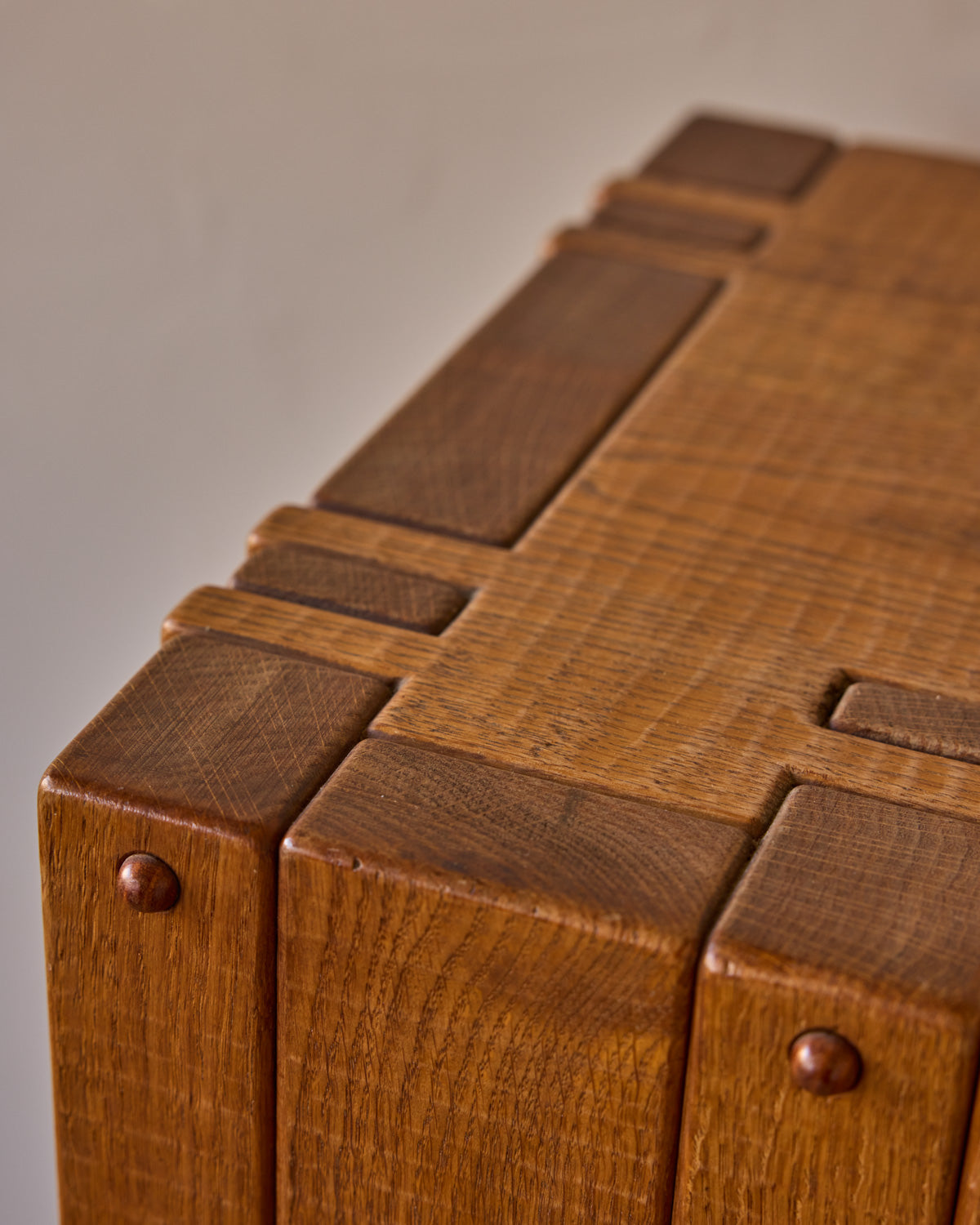 1970s Italian Glazed Oak Credenza