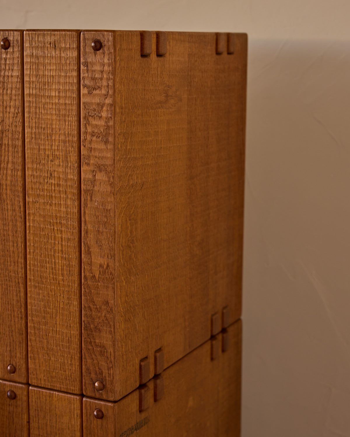 1970s Italian Glazed Oak Credenza