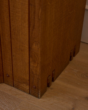 1970s Italian Glazed Oak Credenza