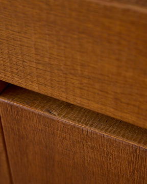 1970s Italian Glazed Oak Credenza