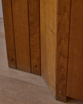 1970s Italian Glazed Oak Credenza